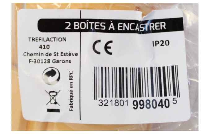 Visuel N°1 du produit rappelé