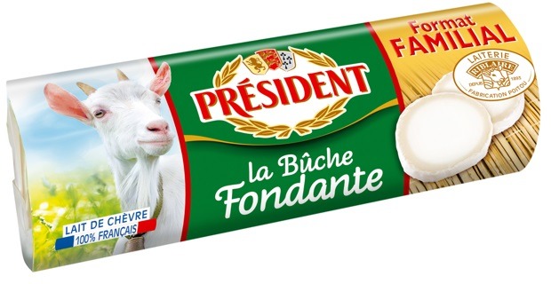 Visuel N°2 du produit rappelé : Bûche Fondante de chèvre PRESIDENT