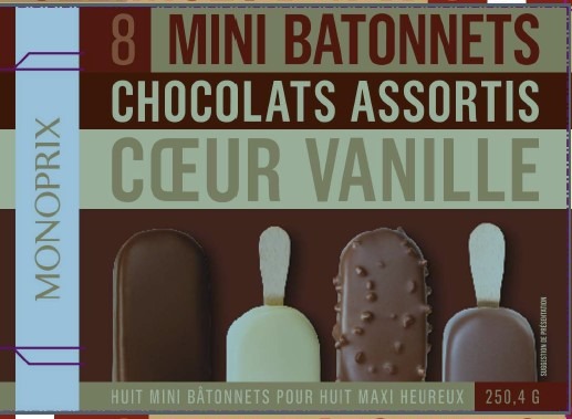 Visuel N°2 du produit rappelé : Mini bâtonnets x8 - Monoprix