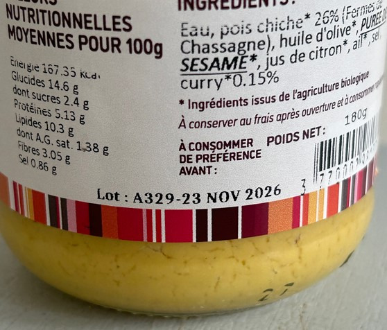 Visuel N°1 du produit rappelé