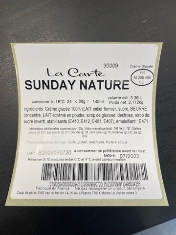 Visuel N°1 du produit rappelé