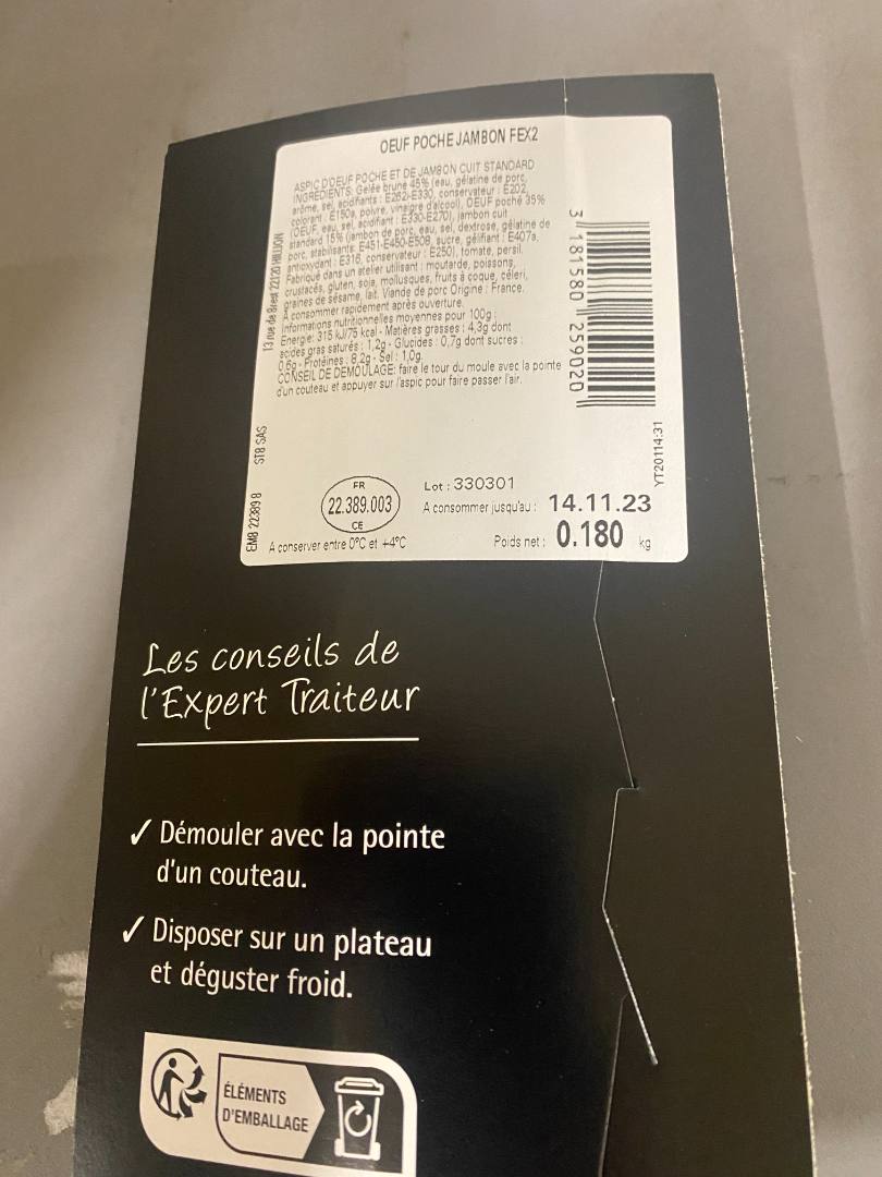 Visuel N°1 du produit rappelé