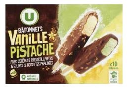 Visuel N°5 du produit rappelé : Bâtonnets glacés x10 370g
