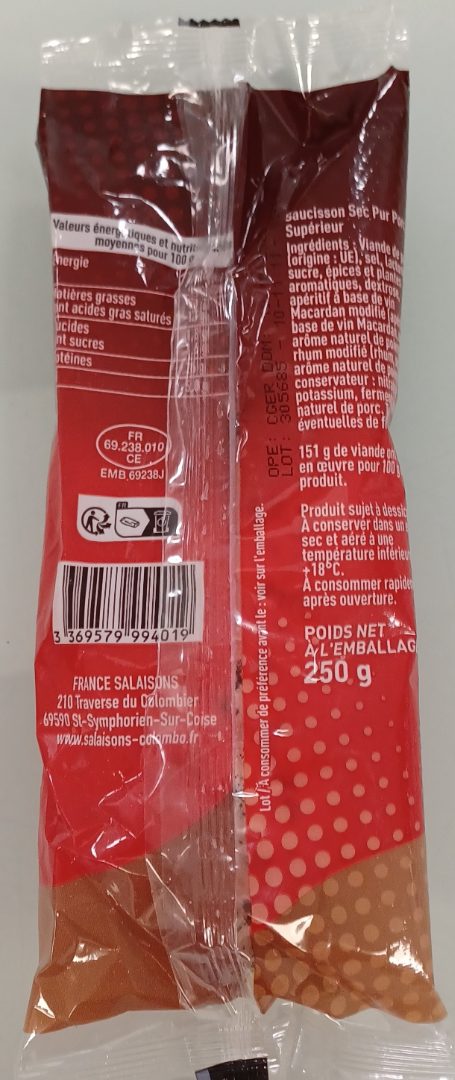 Visuel N°1 du produit rappelé