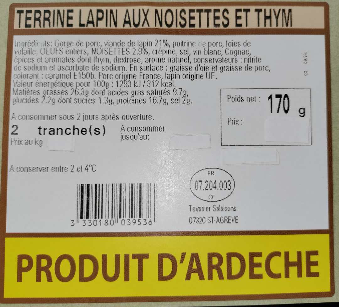 Visuel N°1 du produit rappelé