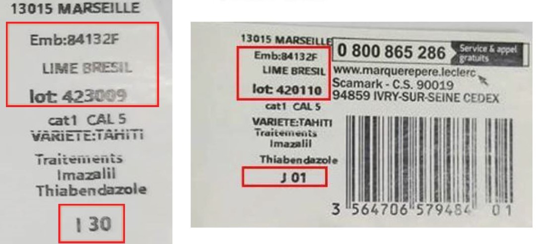 Visuel N°1 du produit rappelé