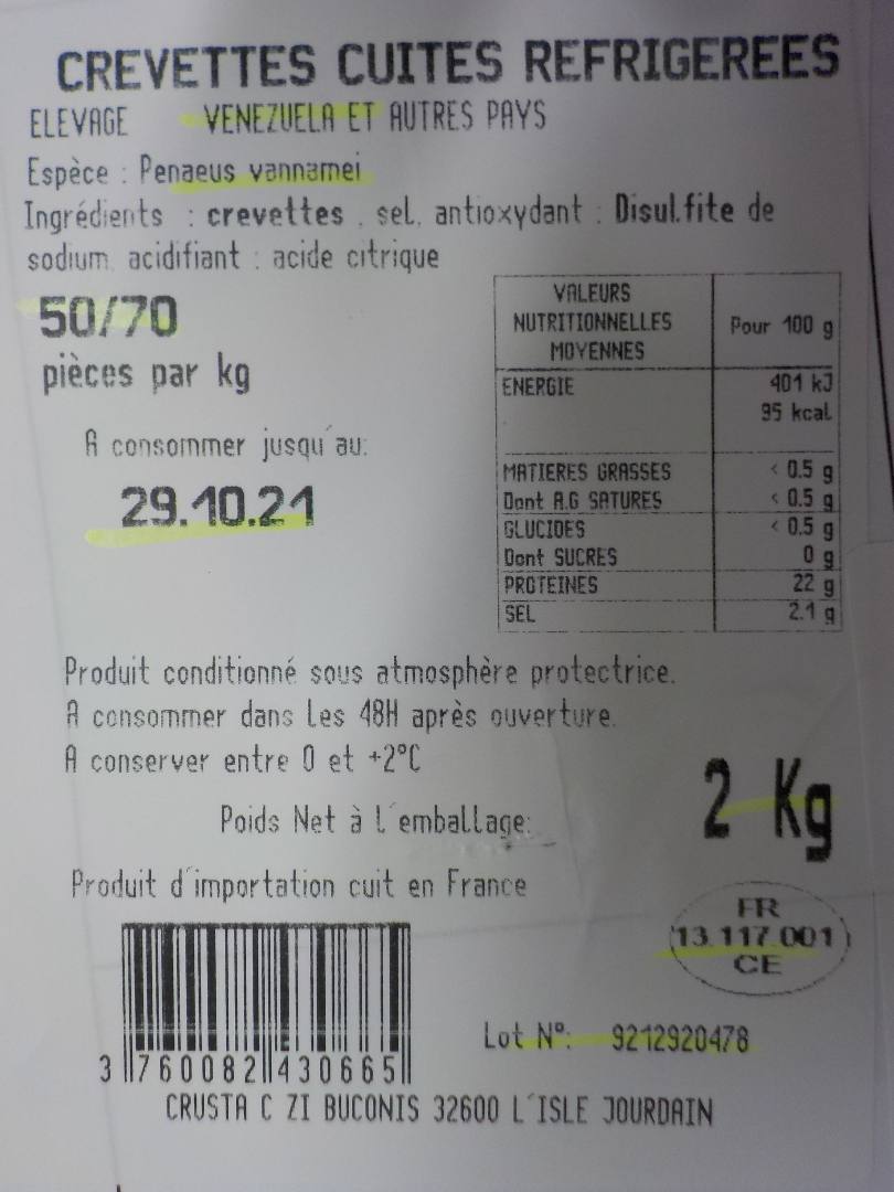 Visuel N°1 du produit rappelé
