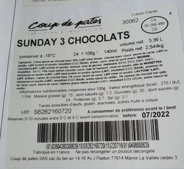 Visuel N°1 du produit rappelé