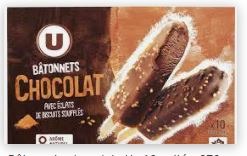 Visuel N°2 du produit rappelé : Bâtonnets glacés x10 370g