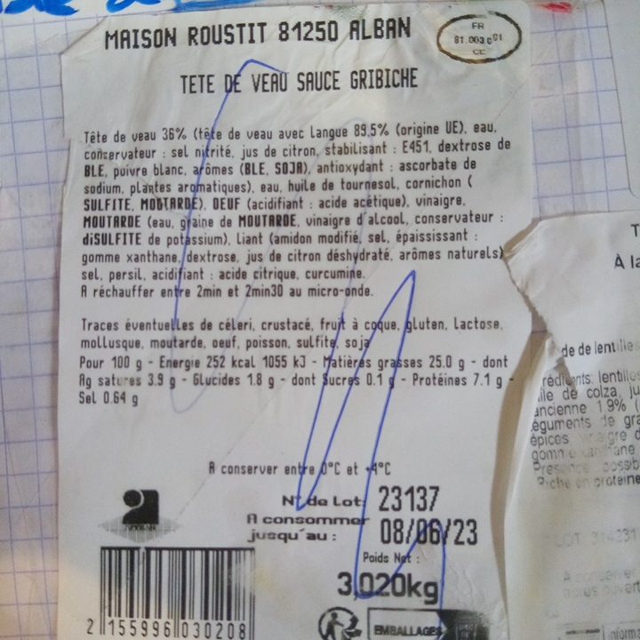 Visuel N°1 du produit rappelé