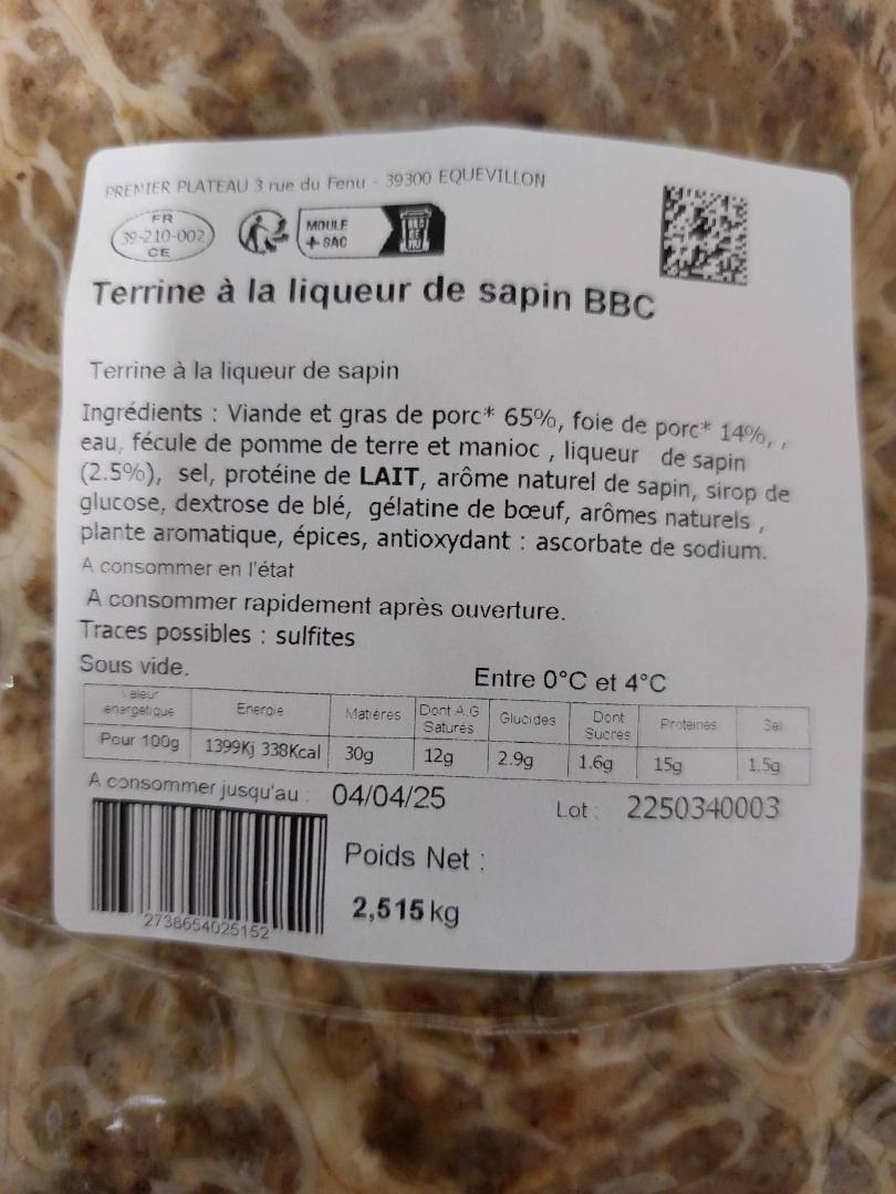 Visuel N°1 du produit rappelé