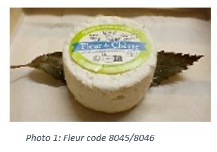Visuel N°2 du produit rappelé : fromage au lait cru de chèvre