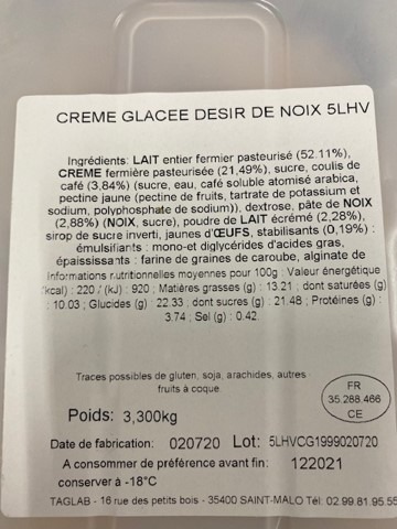 Visuel N°2 du produit rappelé