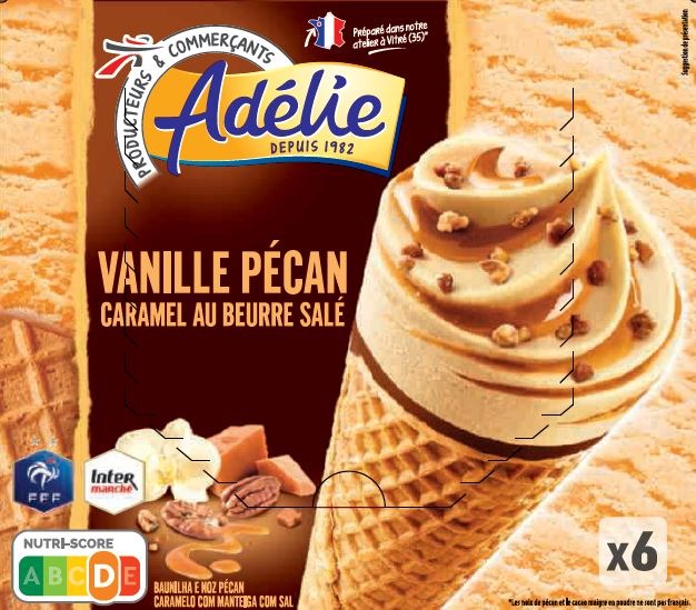 Visuel N°2 du produit rappelé : ADELIE CONE GOURMAND 6x110mL VANILLE PECAN