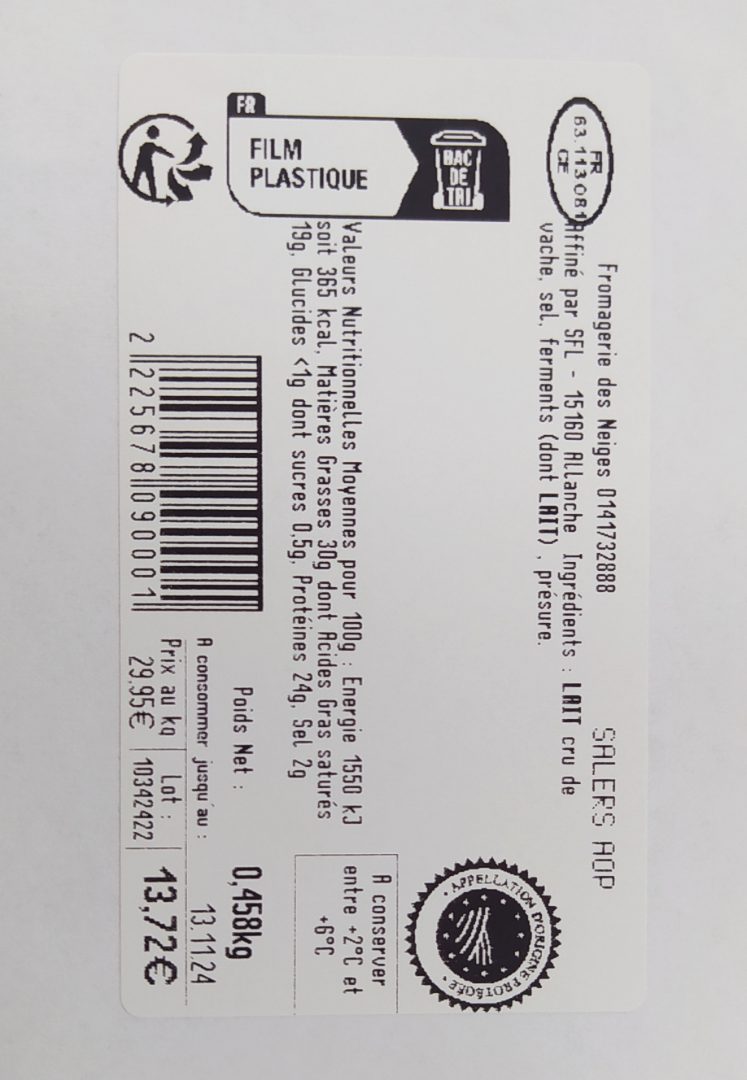 Visuel N°1 du produit rappelé