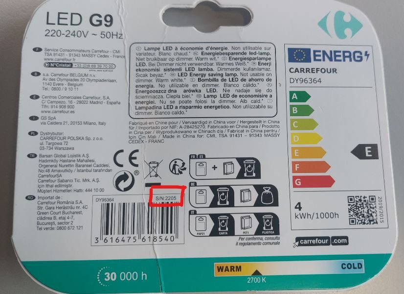 Visuel N°1 du produit rappelé