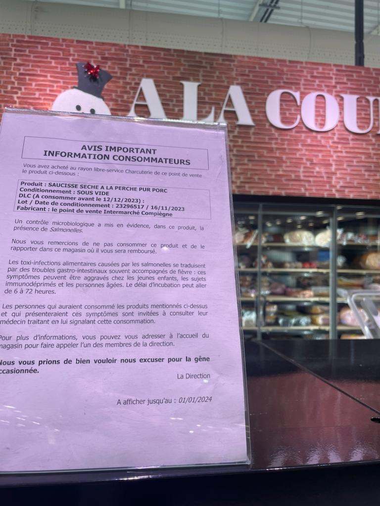 Visuel N°1 du produit rappelé