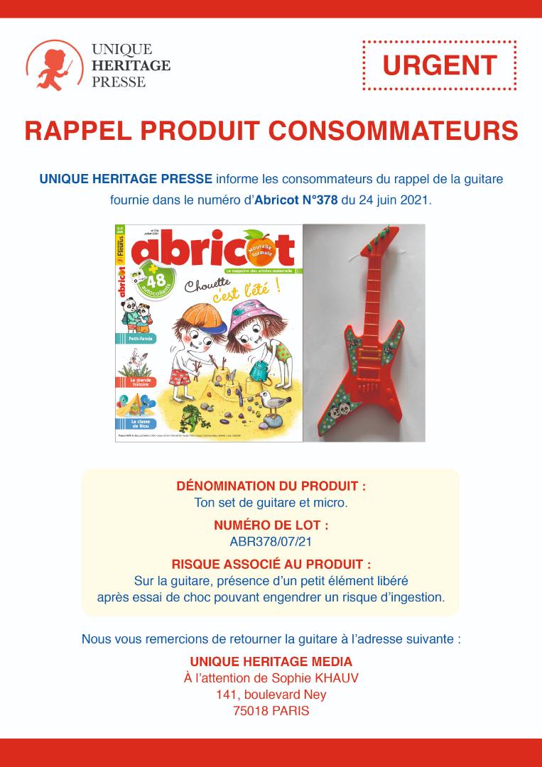 Visuel N°2 du produit rappelé : Ton set de guitare et micro