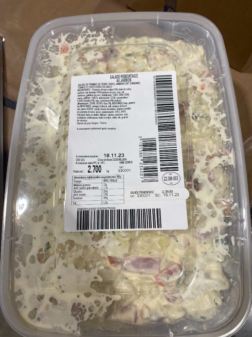 Visuel N°1 du produit rappelé