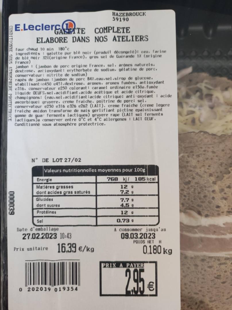 Visuel N°1 du produit rappelé