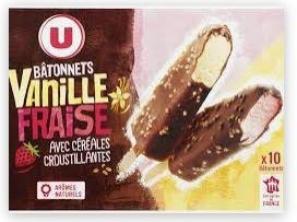 Visuel N°4 du produit rappelé : Bâtonnets glacés x10 370g