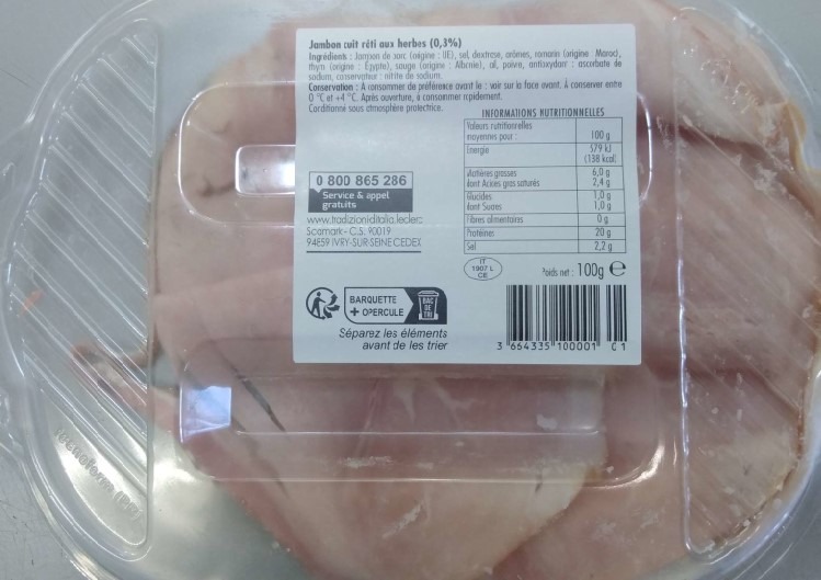 Visuel N°1 du produit rappelé