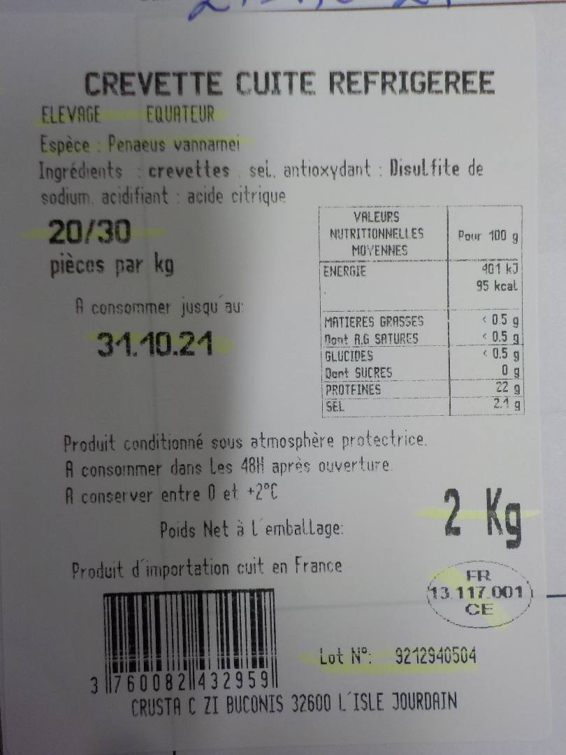 Visuel N°1 du produit rappelé