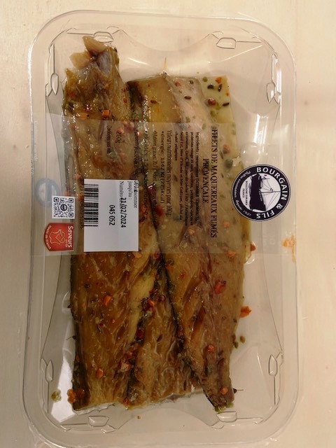 Visuel N°2 du produit rappelé : Filets de Maquereaux Poivre -Filets de Maquereaux Provençale