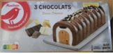 Visuel N°2 du produit rappelé : AUCHAN BUCHE 3 CHOCOLATS 534G 