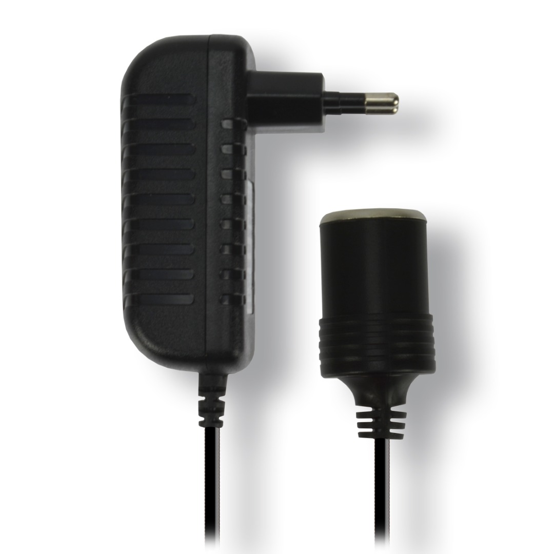Visuel N°2 du produit rappelé : Bloc secteur ~110-240V / 12V 2A sur prise allume cigare