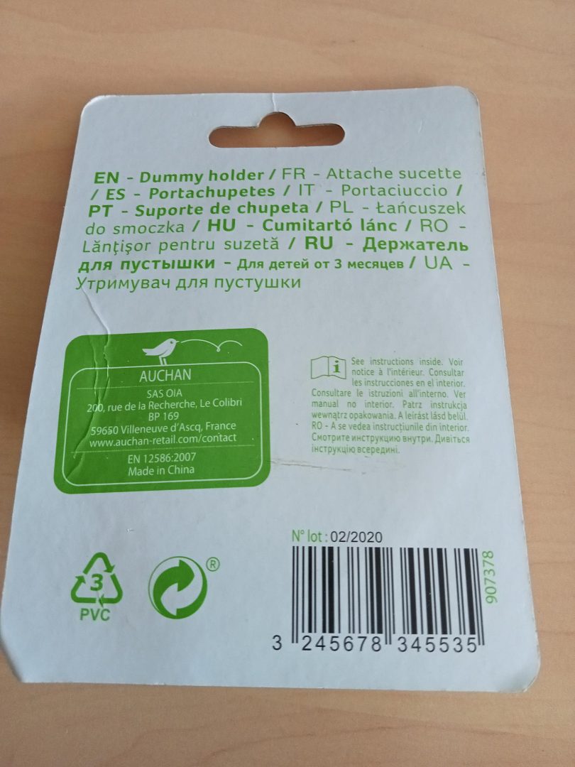 Visuel N°1 du produit rappelé