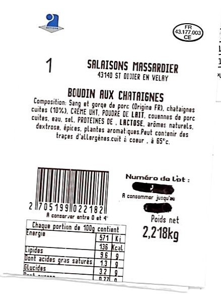 Visuel N°1 du produit rappelé