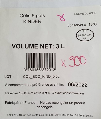 Visuel N°4 du produit rappelé