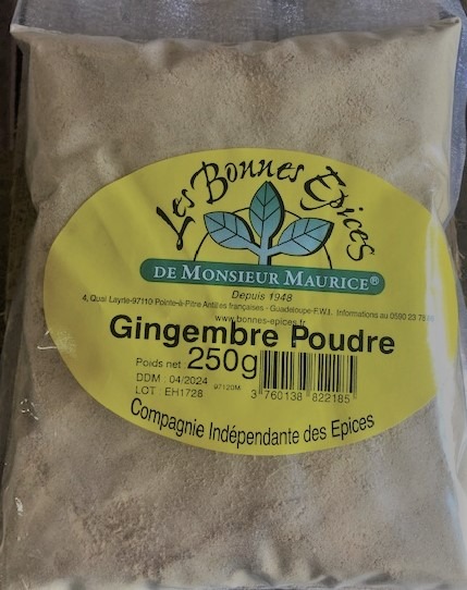 Visuel N°2 du produit rappelé : Gingembre Moulu