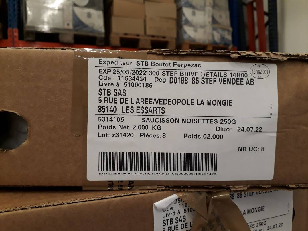 Visuel N°2 du produit rappelé