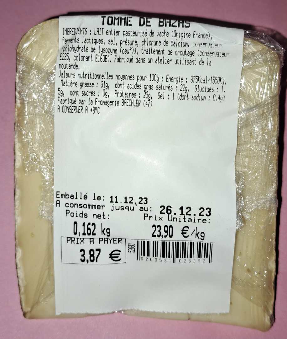 Visuel N°2 du produit rappelé