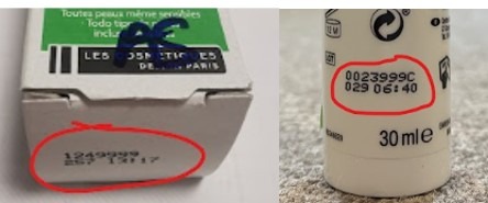 Visuel N°1 du produit rappelé