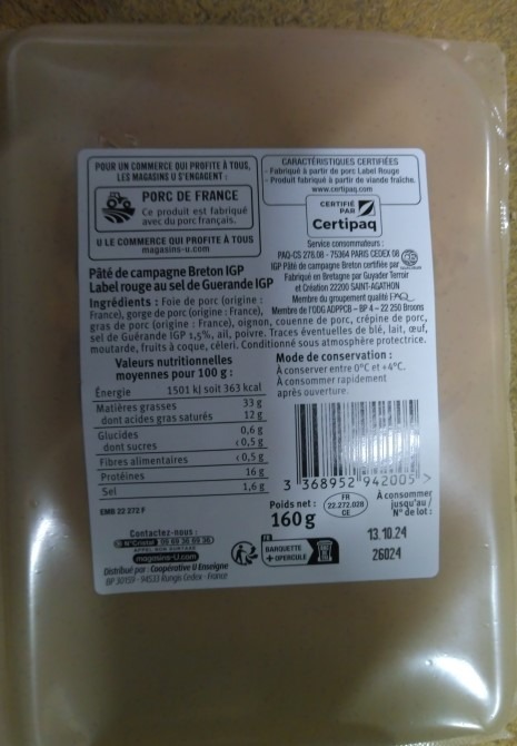 Visuel N°1 du produit rappelé