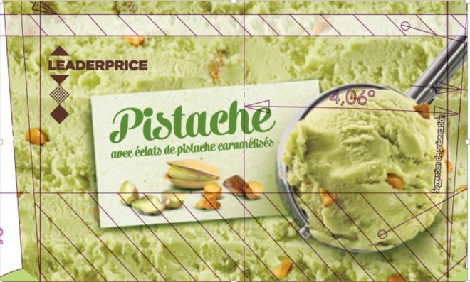 Visuel N°3 du produit rappelé : BAC Crème glacée LEADER PRICE