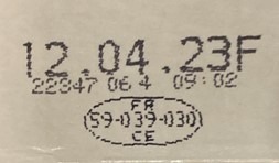 Visuel N°2 du produit rappelé