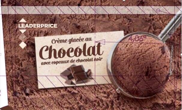 Visuel N°2 du produit rappelé : BAC Crème glacée LEADER PRICE