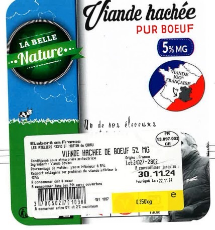 Visuel N°1 du produit rappelé