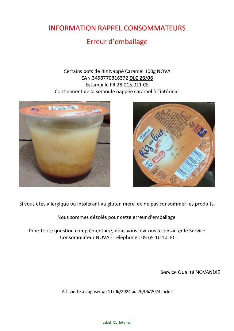 Visuel N°2 du produit rappelé