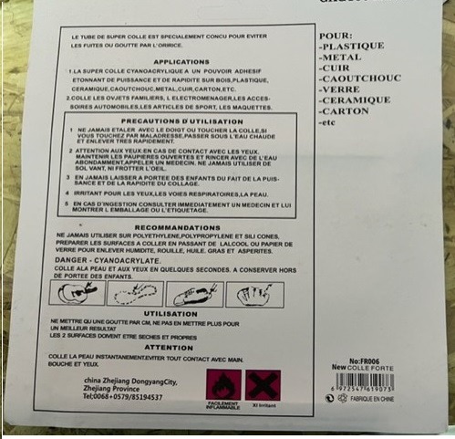 Visuel N°1 du produit rappelé