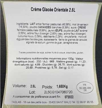 Visuel N°1 du produit rappelé